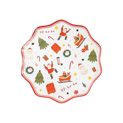 HOL24-DP2- Christmas Cheer Dessert Paper Plates