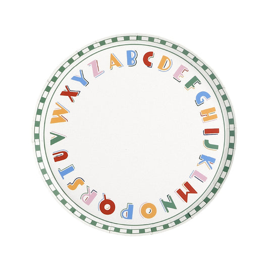 Alphabet Dessert Plates