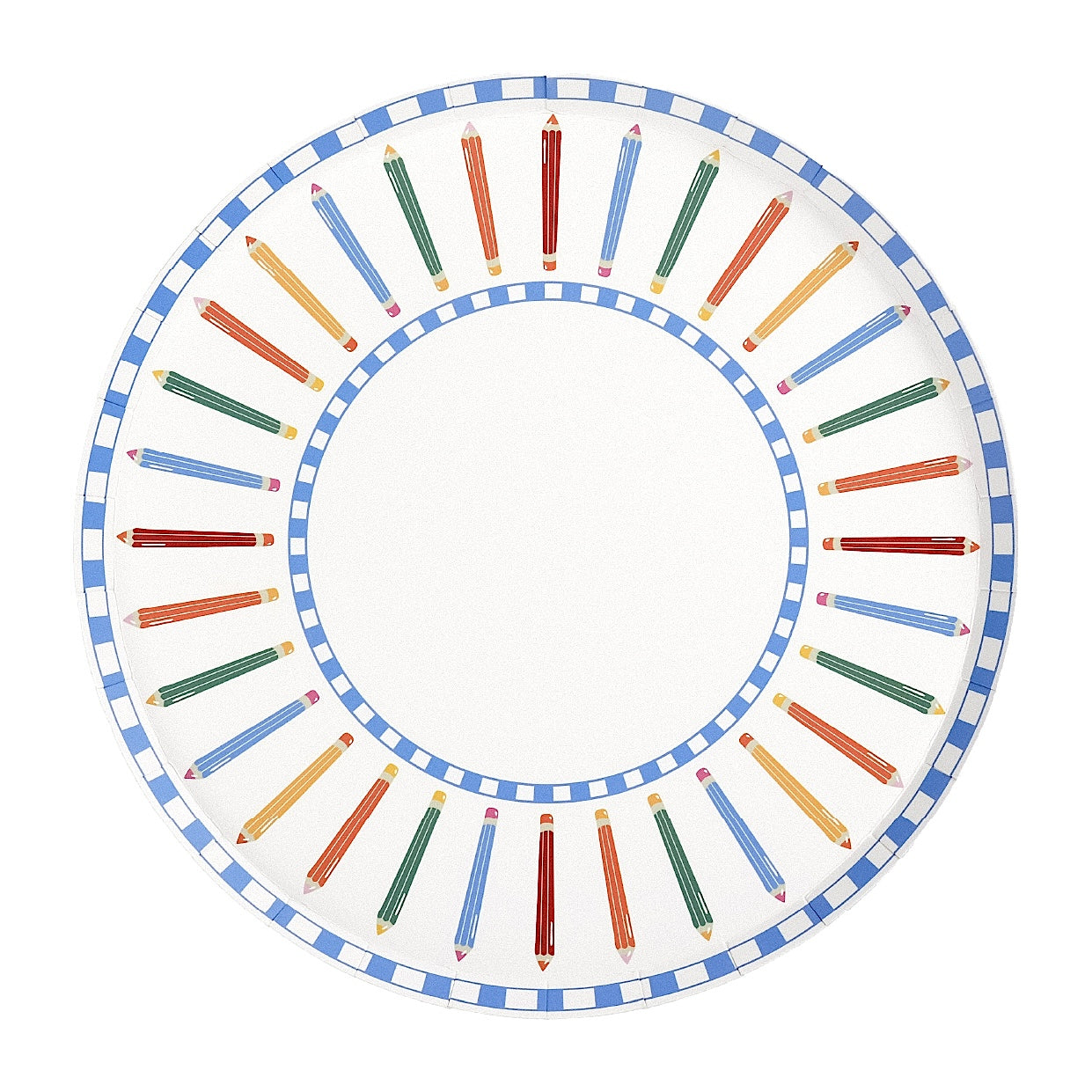 Pencil Dinner Plates