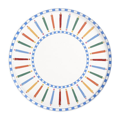 Pencil Dinner Plates