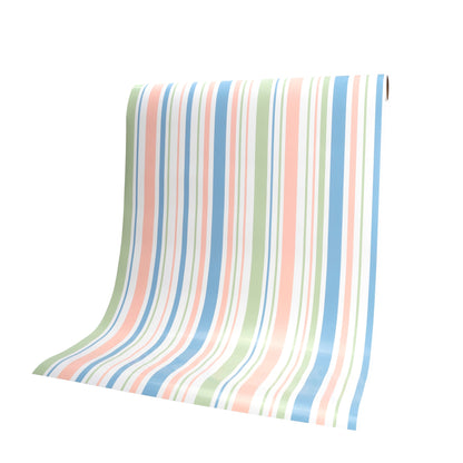 Spring Pastel Stripe Table Runner