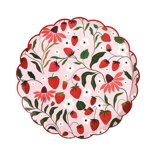 Sweet Berry Patch Strawberry Dessert Plates