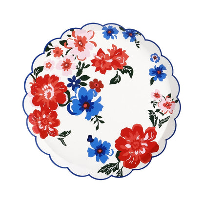 Summer Floral Dessert Plates