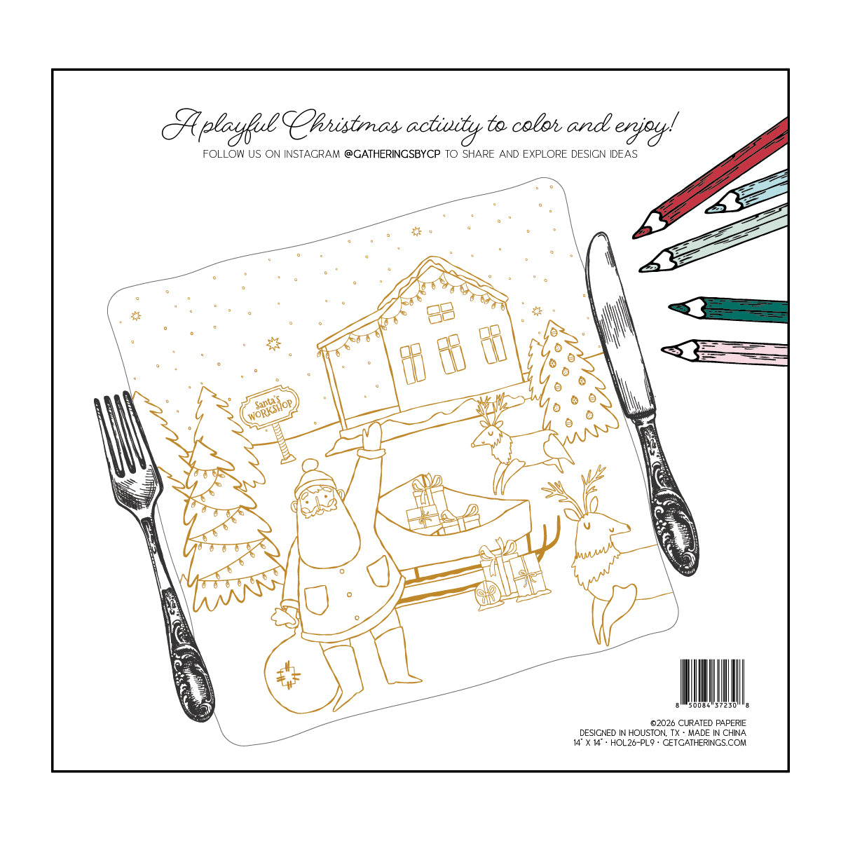 Christmas Coloring Placemats